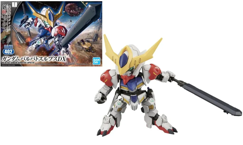GUNDAM - IBO BB402 Gundam Barbatos Lupus DX - Model Kit - 8cm